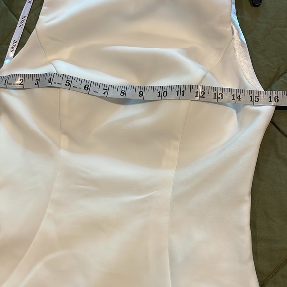 NWT Jovani ivory sleeveless sheath dress # 07819 size 6 - Picture 12 of 14